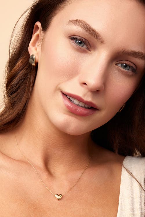 Oradina 14k Gold Heart Of Gold Pendant Necklace In Yellow Gold