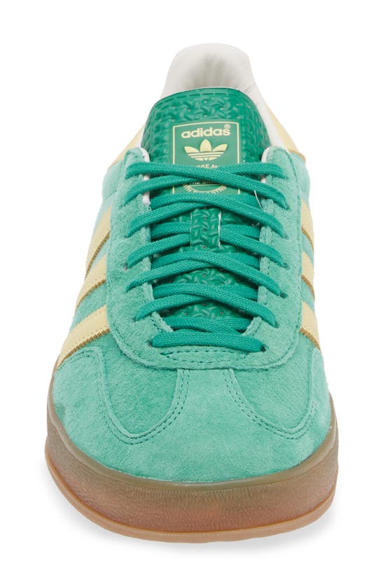 Shop Adidas Originals Gazelle Sneaker In Green/ Yellow/ Gum