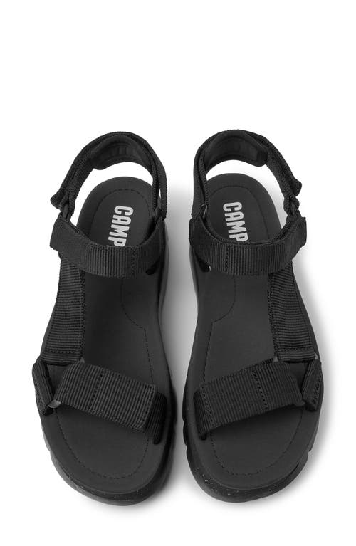 Shop Camper Oruga Up Sandal In Black/black/black