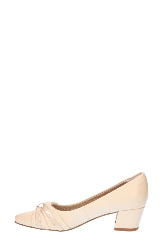 Shop Easy Street Millie Ruched Pump In Nude