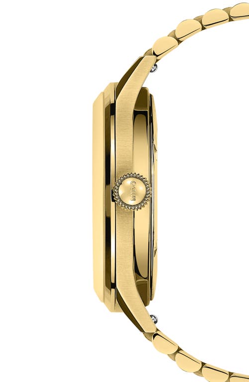 Mido Multifort Automatic Bracelet Watch, 40mm In Champagne/golden