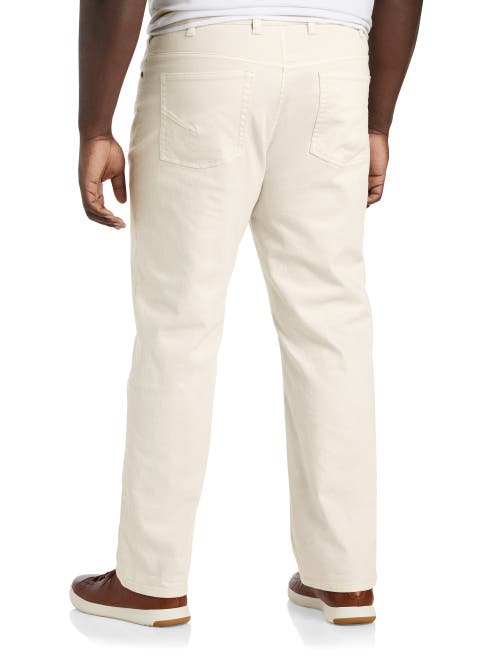 Shop True Nation By Dxl Garment Dyed Stretch Twill Pants In Sea Salt