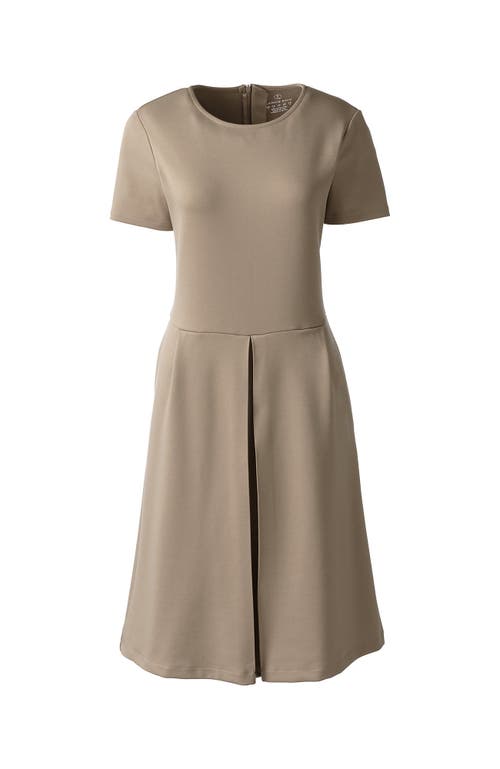 LANDS' END LANDS' END SCHOOL UNIFORM SHORT SLEEVE PONTE DRESS