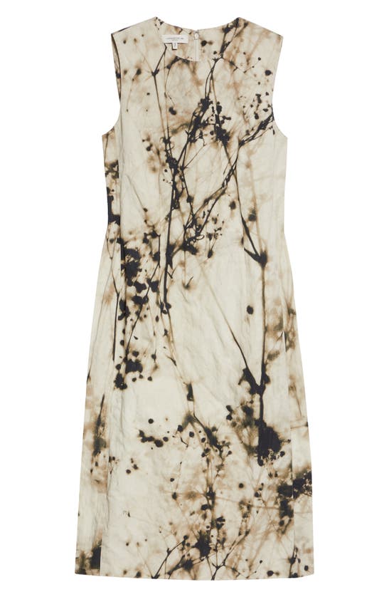 Shop Lafayette 148 New York Harpson Floral Sleeveless Sheath Dress In Plaster Multi