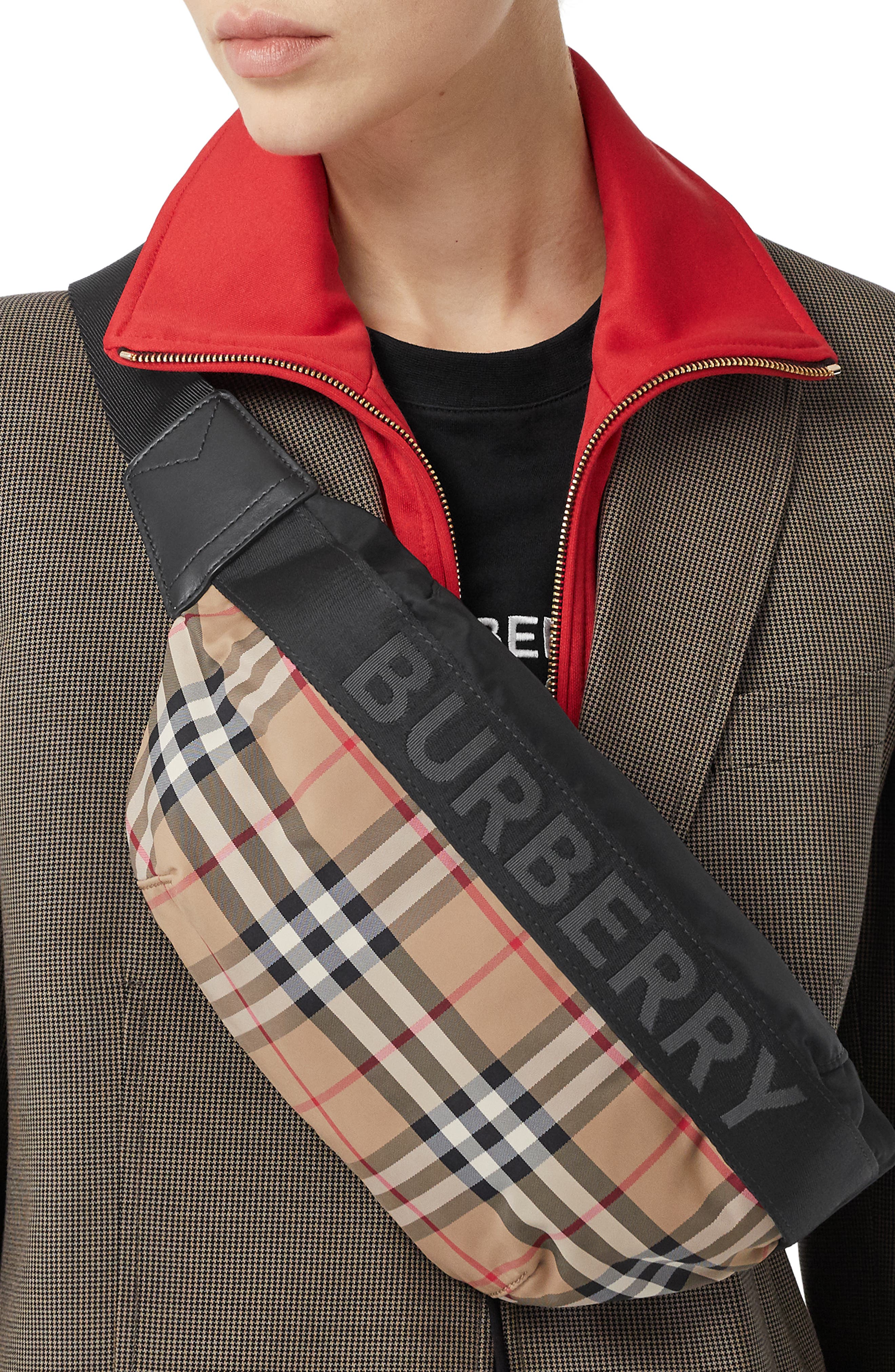 burberry medium vintage check belt bag