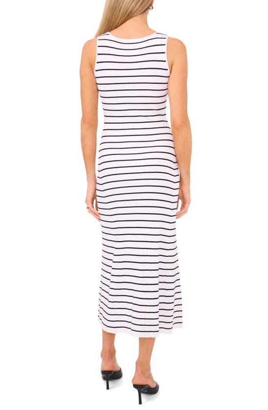 Shop Halogen (r) Stripe Knit Tank Dress In Bright White