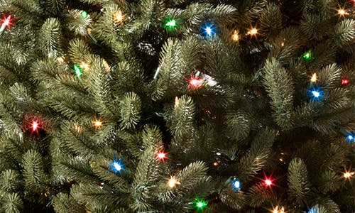 Shop Balsam Hill Vermont White Spruce® Pre-lit Artificial Tree In Color And Clear Led