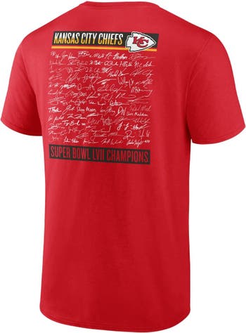 Men's Fanatics Branded Heather Charcoal Kansas City Chiefs Super Bowl LVII  Champions Made The Cut T-Shirt