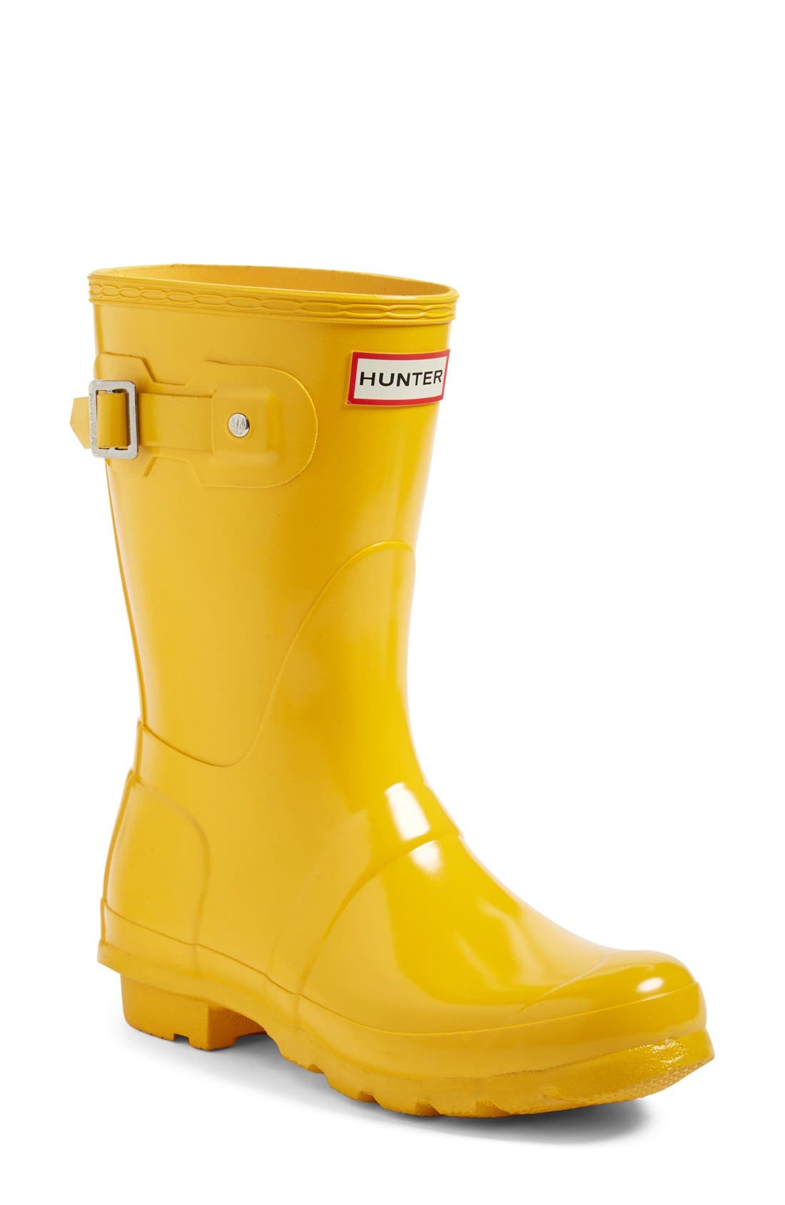 womens short yellow rain boots