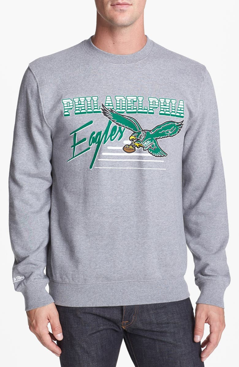 Eagles mitchell and ness hoodie Clearance