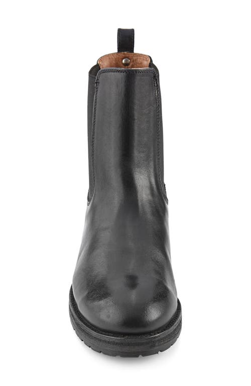 Frye Melissa Double Sole Chelsea Boot In Black - Sakura Leather