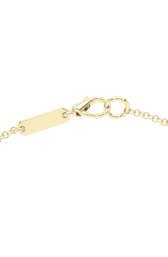 Hautecarat Baguette Lab-created Diamond Bar Pendant Necklace In 18k Yellow Gold