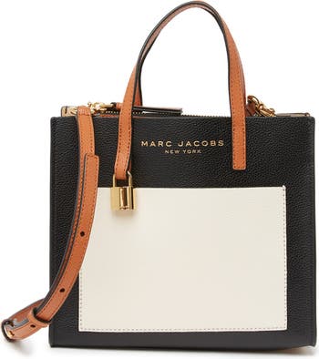Marc by Marc Jacobs Grey & Pink 'What's the T'  Colorblock Tote Bag