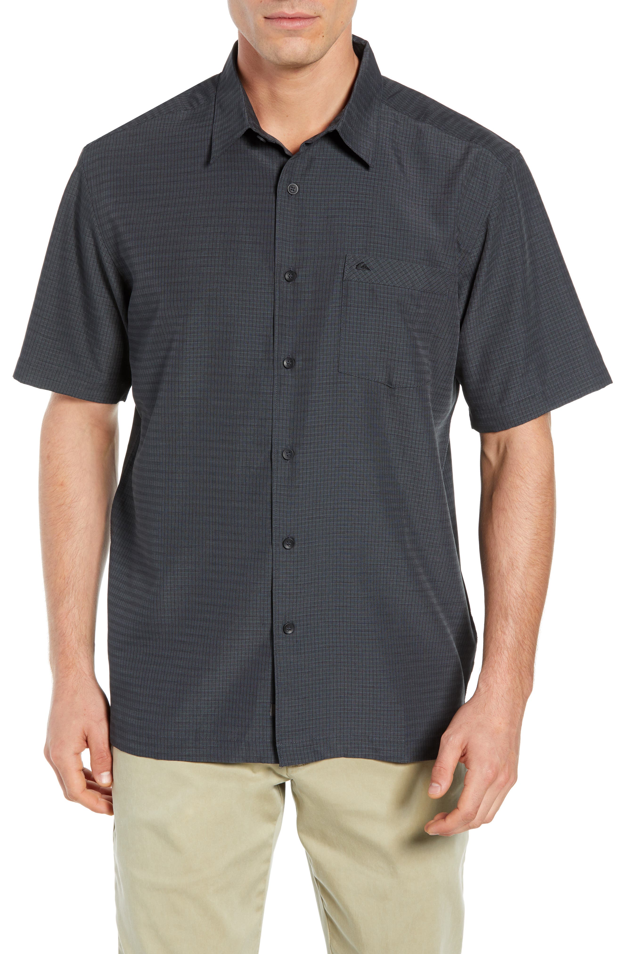 UPC 191274339511 product image for Men's Quiksilver Waterman Collection Centinala Shirt, Size Small - Black | upcitemdb.com