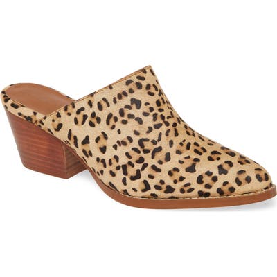 Coconuts By Matisse Camelot Genuine Calf Hair Mule- Brown