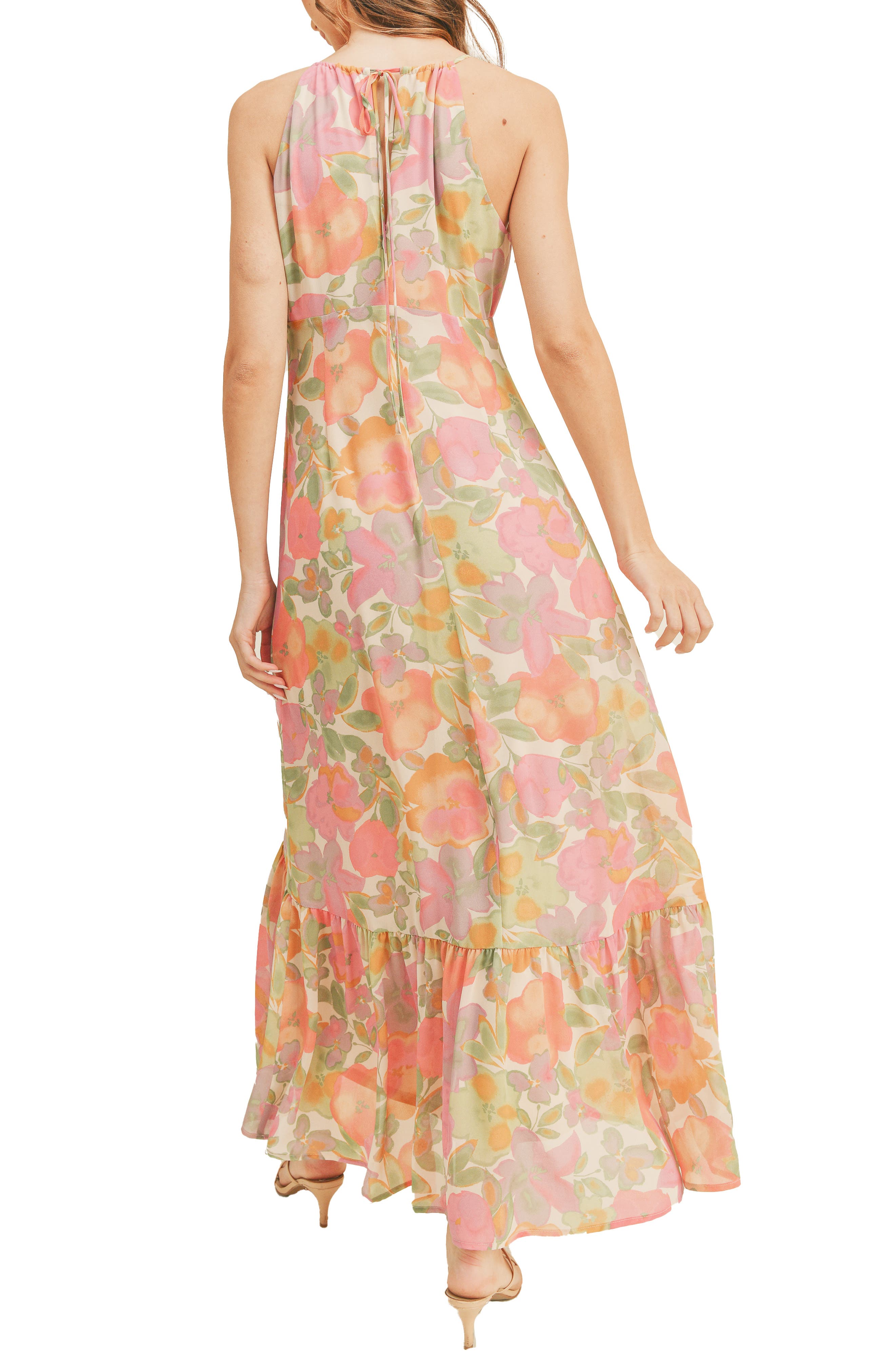 lush floral maxi dress