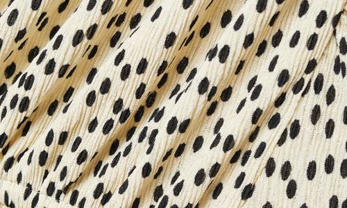 Mango Dot Print Peasant Top In Ecru