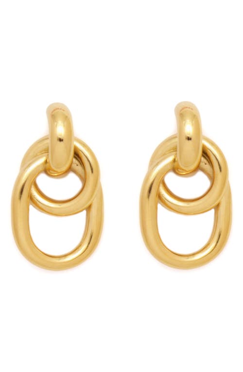 Petit Moments Hooked Chain Drop Earrings In Gold