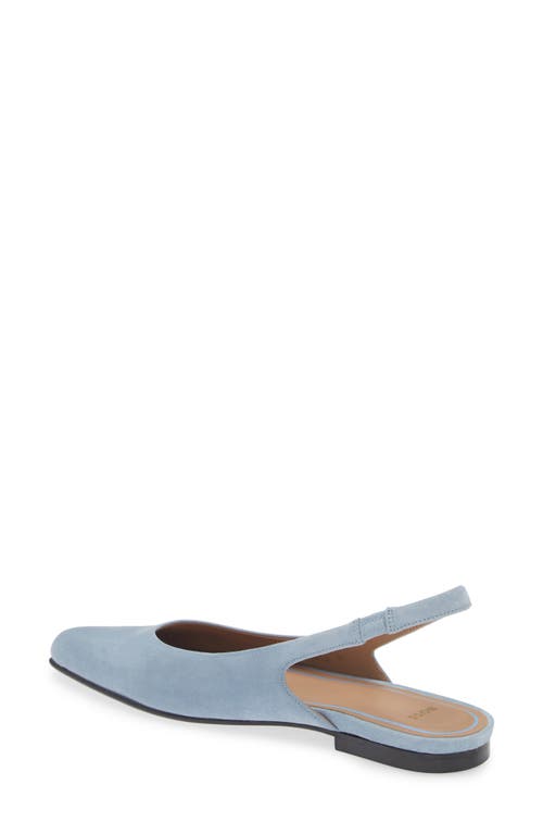 Hugo Boss Boss Rose Slingback Flat In Medium Grey
