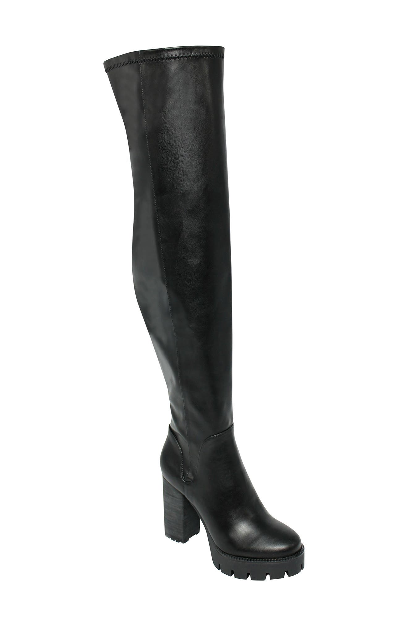 charles by charles david leather tall shaft lug sole boots