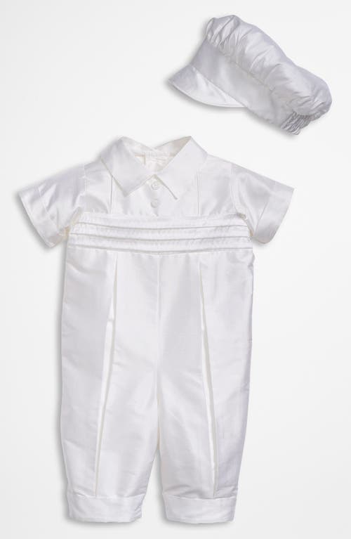 Little Things Mean a Lot Dupioni Romper White at Nordstrom,