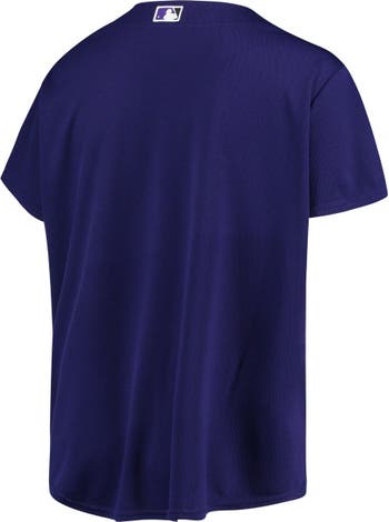 PROFILE Women's Purple Colorado Rockies Plus Size Alternate Replica Team  Jersey