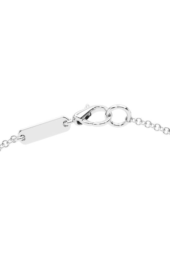 Hautecarat Baguette Lab-created Diamond Bar Pendant Necklace In 18k White Gold