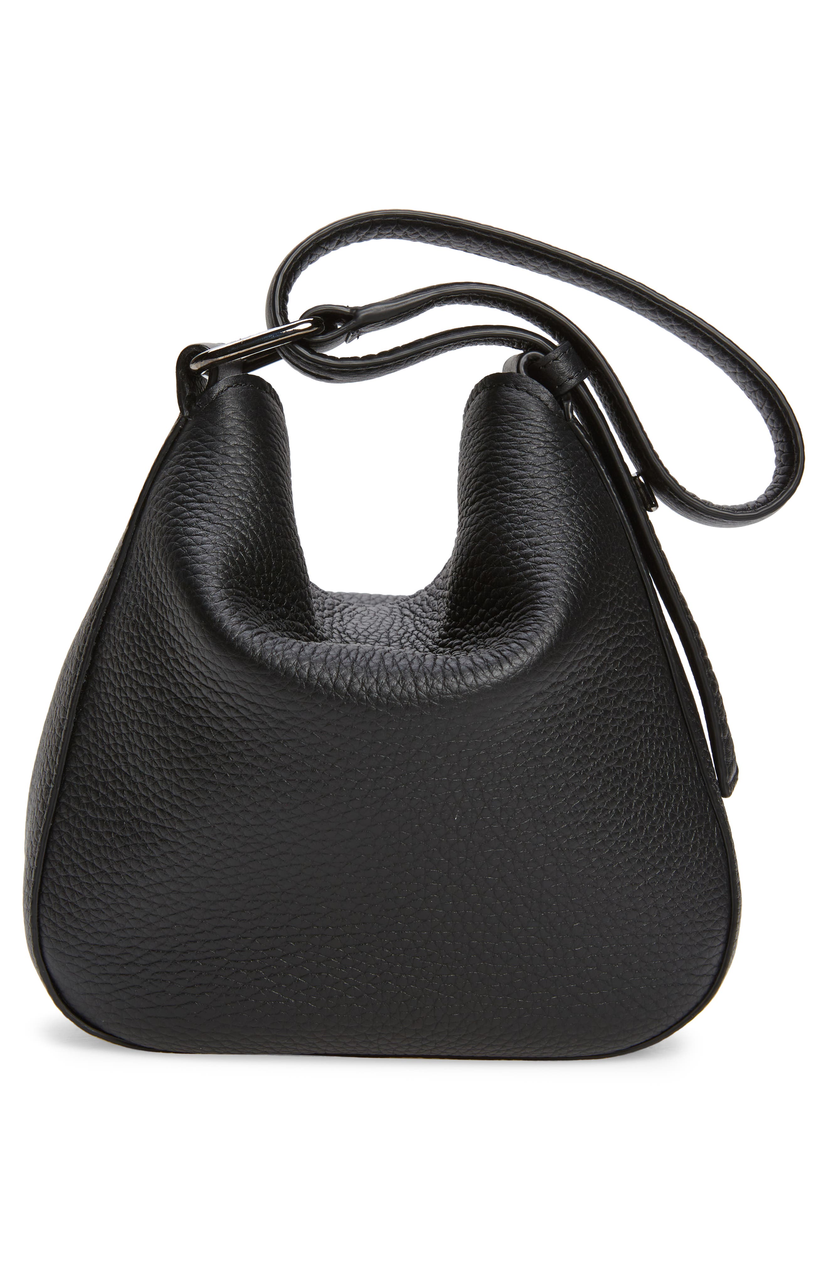 Akris Mini Anna Leather Hobo Bag, Alternate, color, 