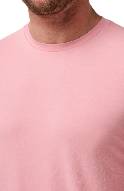 Shop Travismathew Cloud Crewneck T-shirt In Blush