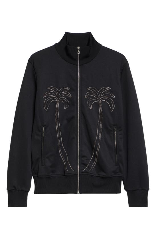 Shop Palm Angels Milano Stud Track Jacket In Black Black