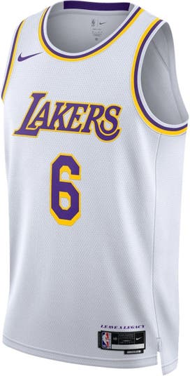 Men's Nike LeBron James White Los Angeles Lakers Swingman Jersey - Classic Edition