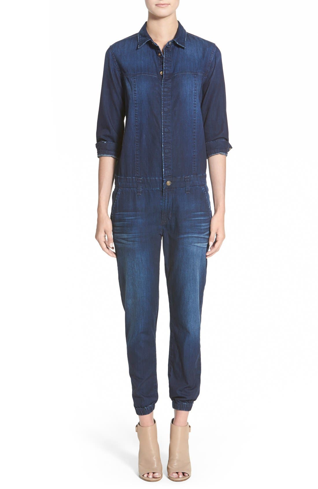 Hudson Jeans 'Ryder' Denim Utility Jumpsuit Nordstrom