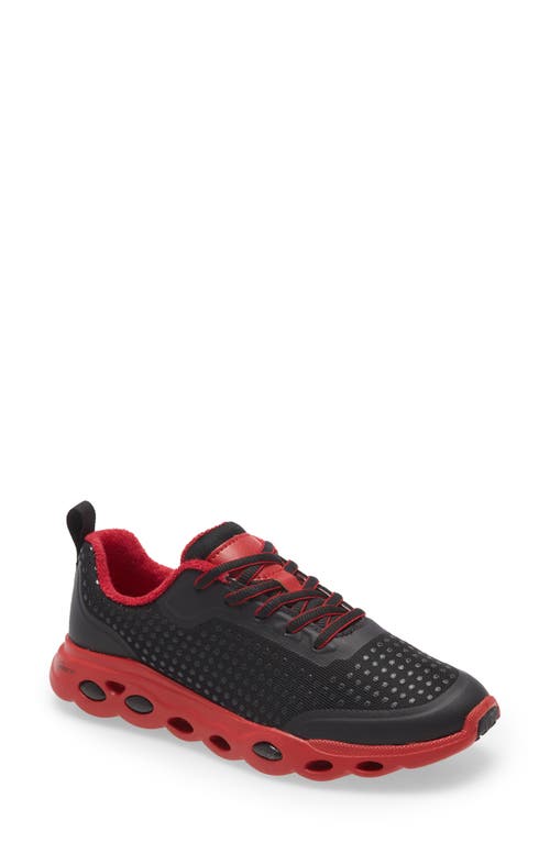 Ara Montclair Sneaker In Black/red