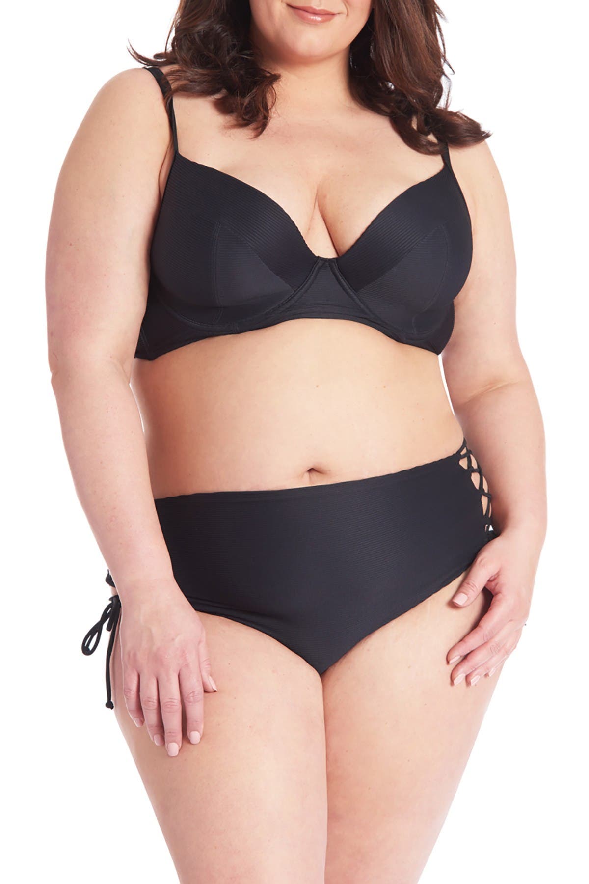 plus size push up swim top