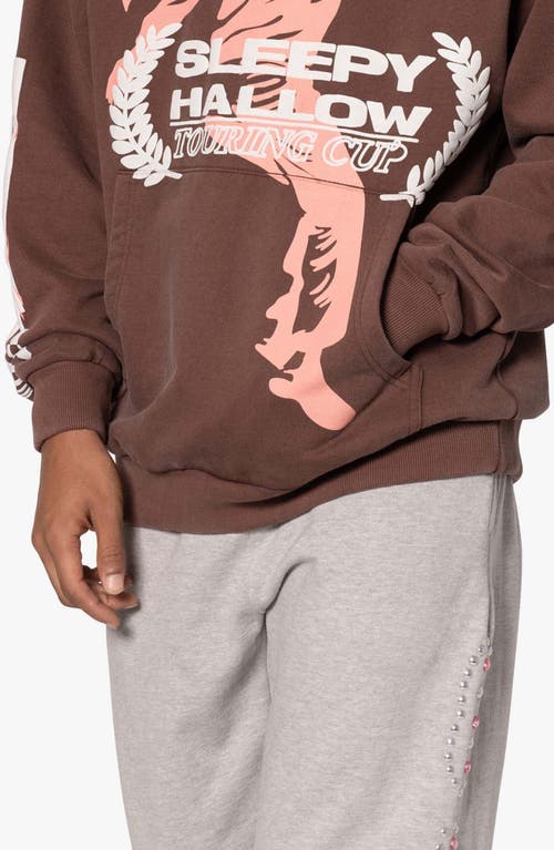 Mnml Shrc Touring Cup Hoodie In Brown