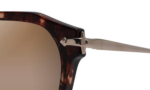 Maui Jim Alika 49mm Polarized Keyhole Sunglasses In Tortoise W/gold