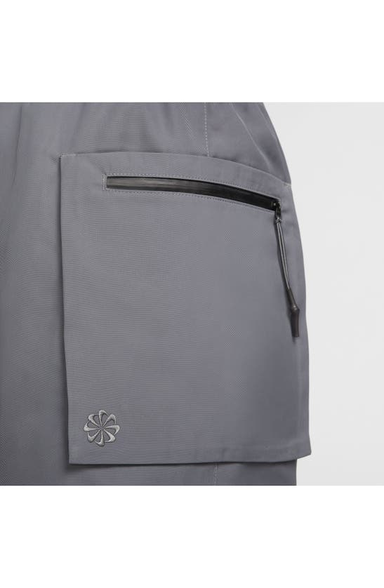 Shop Nike Sportswear Tech Pack Utility Shorts In Iron Grey/ Black/ Iron Grey
