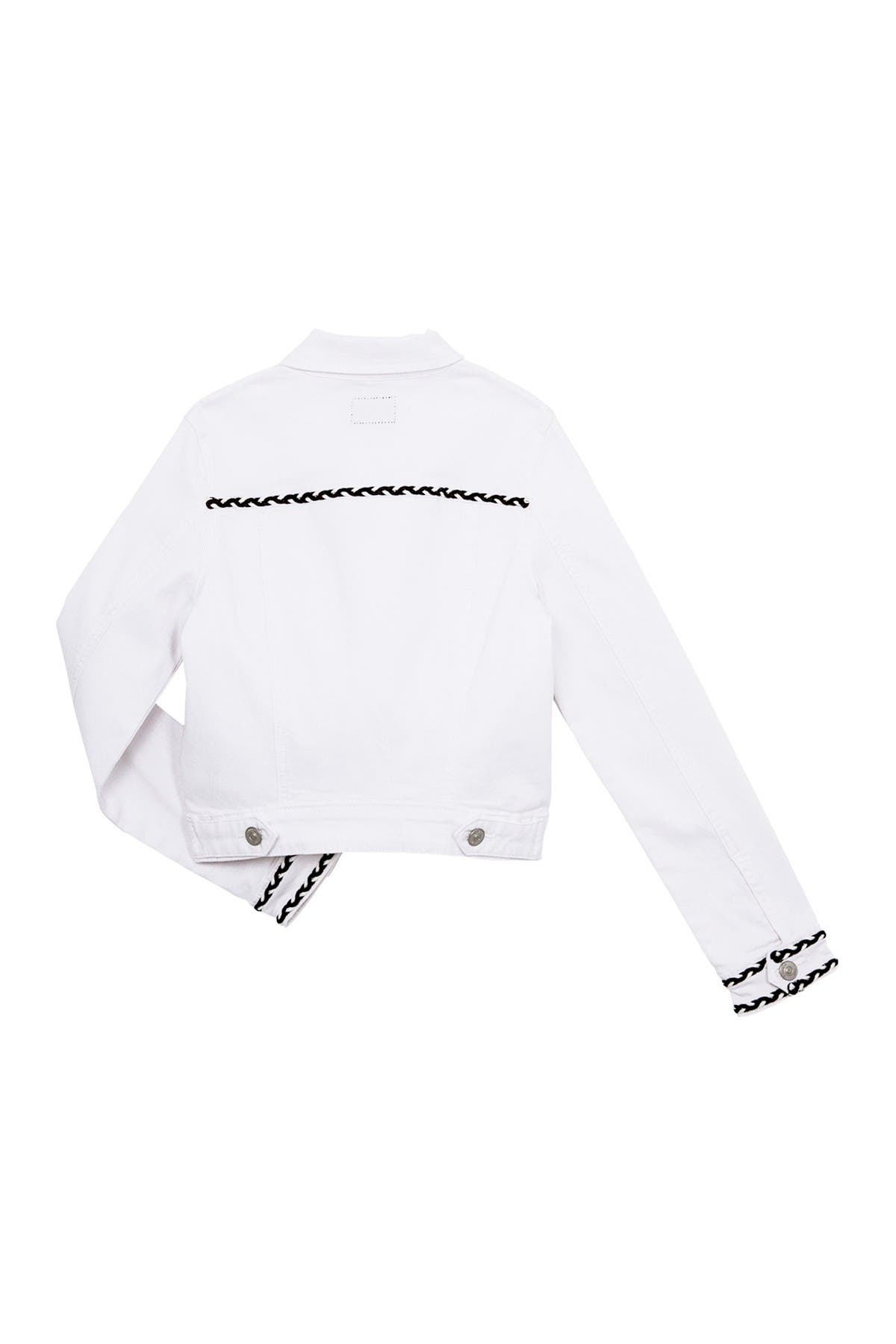 hudson white jean jacket