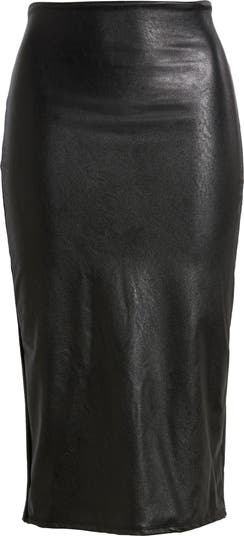 Commando Faux Leather Croc Midi Skirt SK16 – From Head To Hose