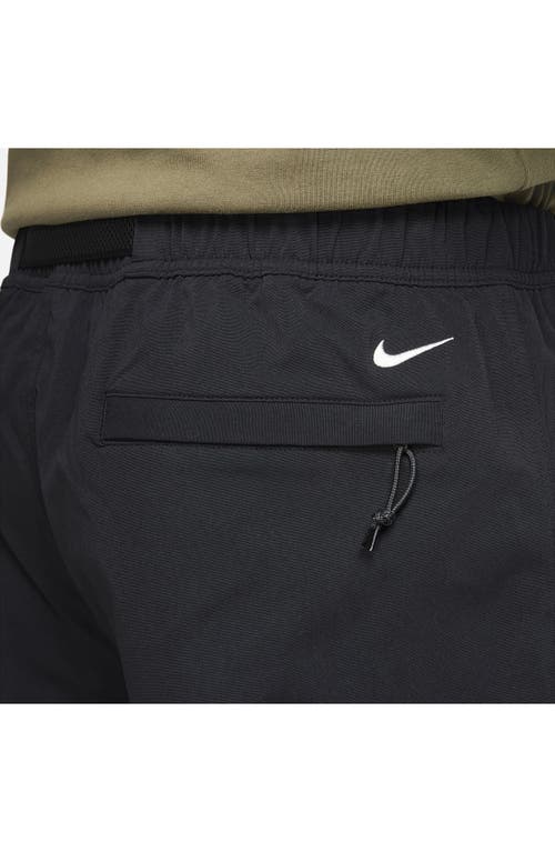 Shop Nike Acg Water Repellent Stretch Nylon Hiking Shorts In Black/anthracite/white