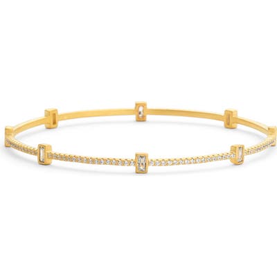 Freida Rothman Baguette Station Bangle Bracelet