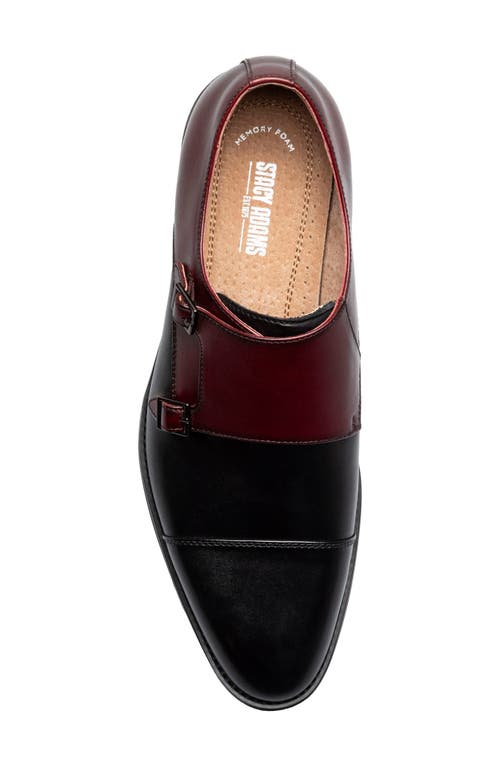Stacy Adams Raythorne Double Monk Strap Shoe In Black Multi