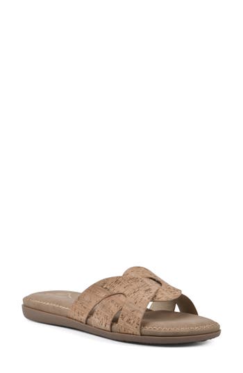 Cliffs By White Mountain Fortunate Woven Sandal In Natural/cork