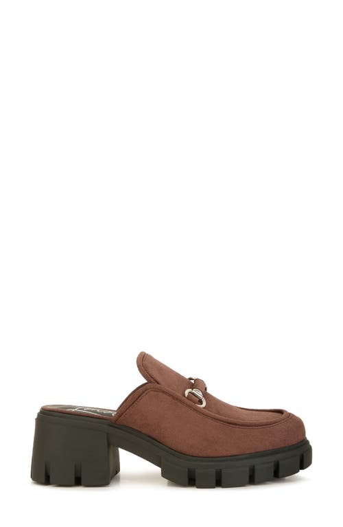 Shop London Rag Prosper Velvet Mule In Brown