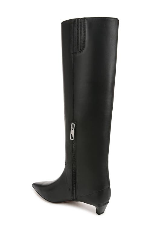 Shop Franco Sarto Martin Pointed Toe Knee High Boot In Black