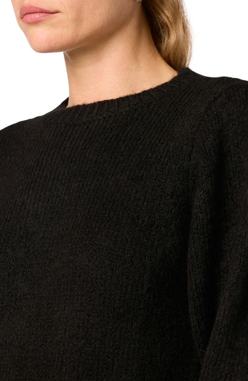 Shop Joe's Puff Shoulder Crop Sweater In Black