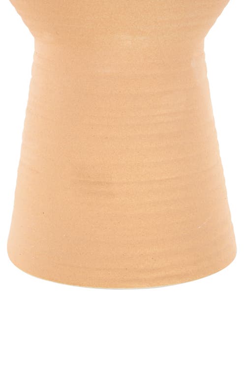 Ginger Birch Studio Brown Ceramic Vase In Brown