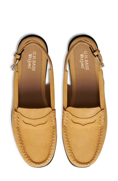 Shop G.h.bass Easy Slingback Weejuns® Loafer In Yellow