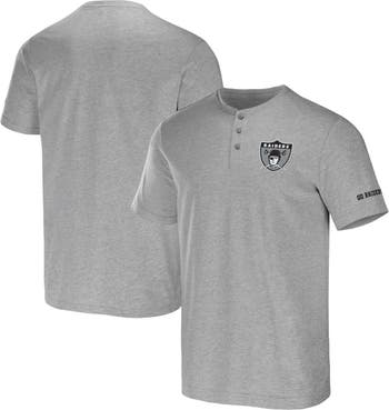 Las Vegas Raiders Fanatics Branded Washed Primary Long Sleeve T-Shirt -  Heather Charcoal