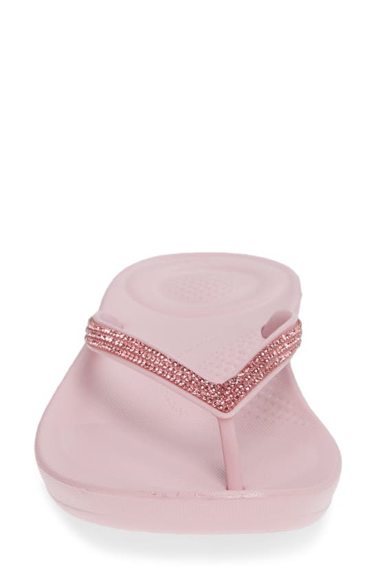 Fitflop Iqushion™ Splash Crystal Flip Flop In Pink Nectar